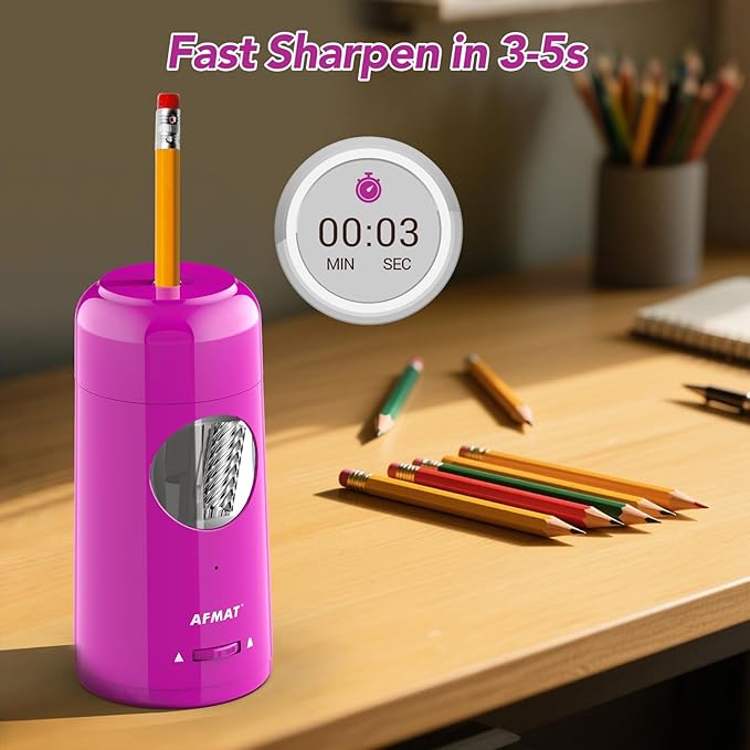 Rechargeable Automatic Electric Pencil Sharpener