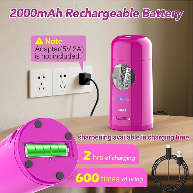 Rechargeable Automatic Electric Pencil Sharpener