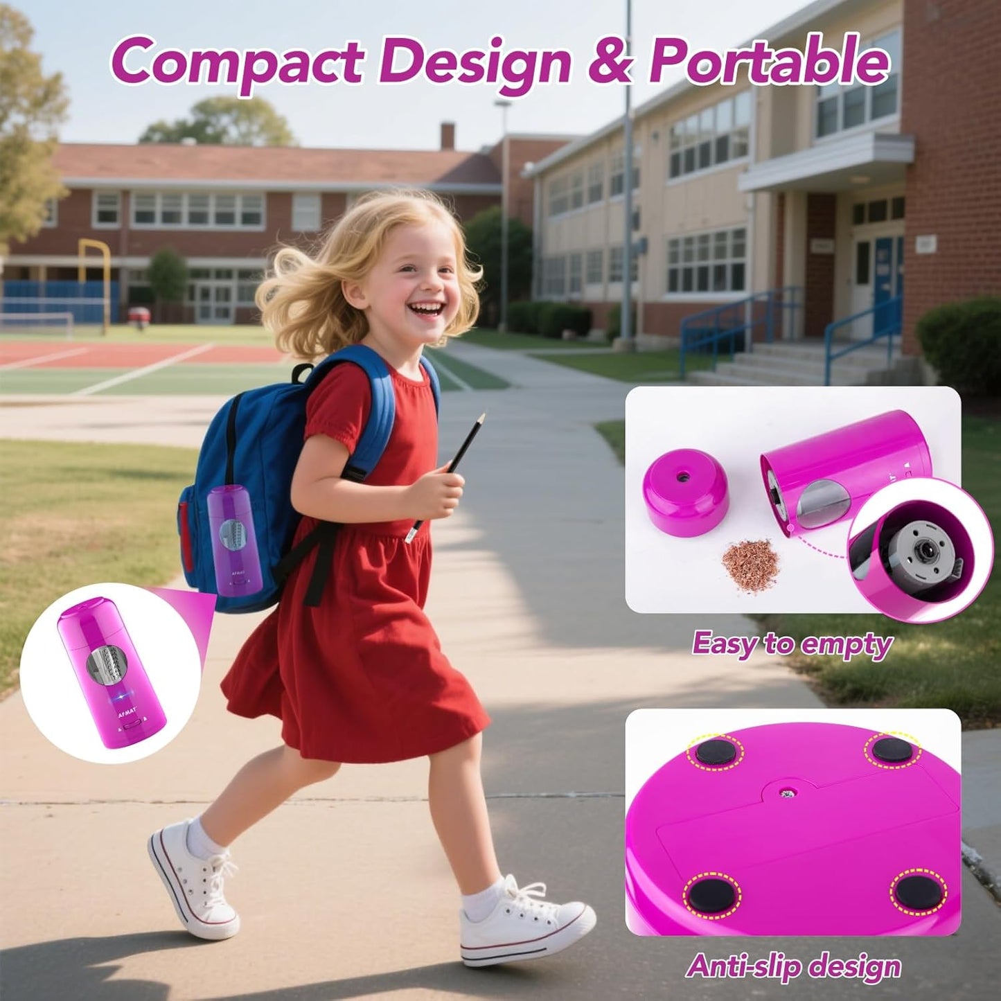Rechargeable Automatic Electric Pencil Sharpener