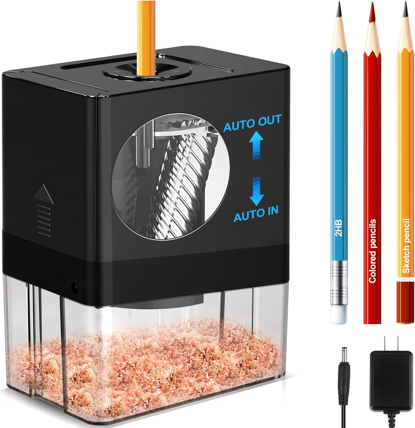 AFMAT PSA8 Fully Automatic Small Battery Operated Electric Pencil Sharpener