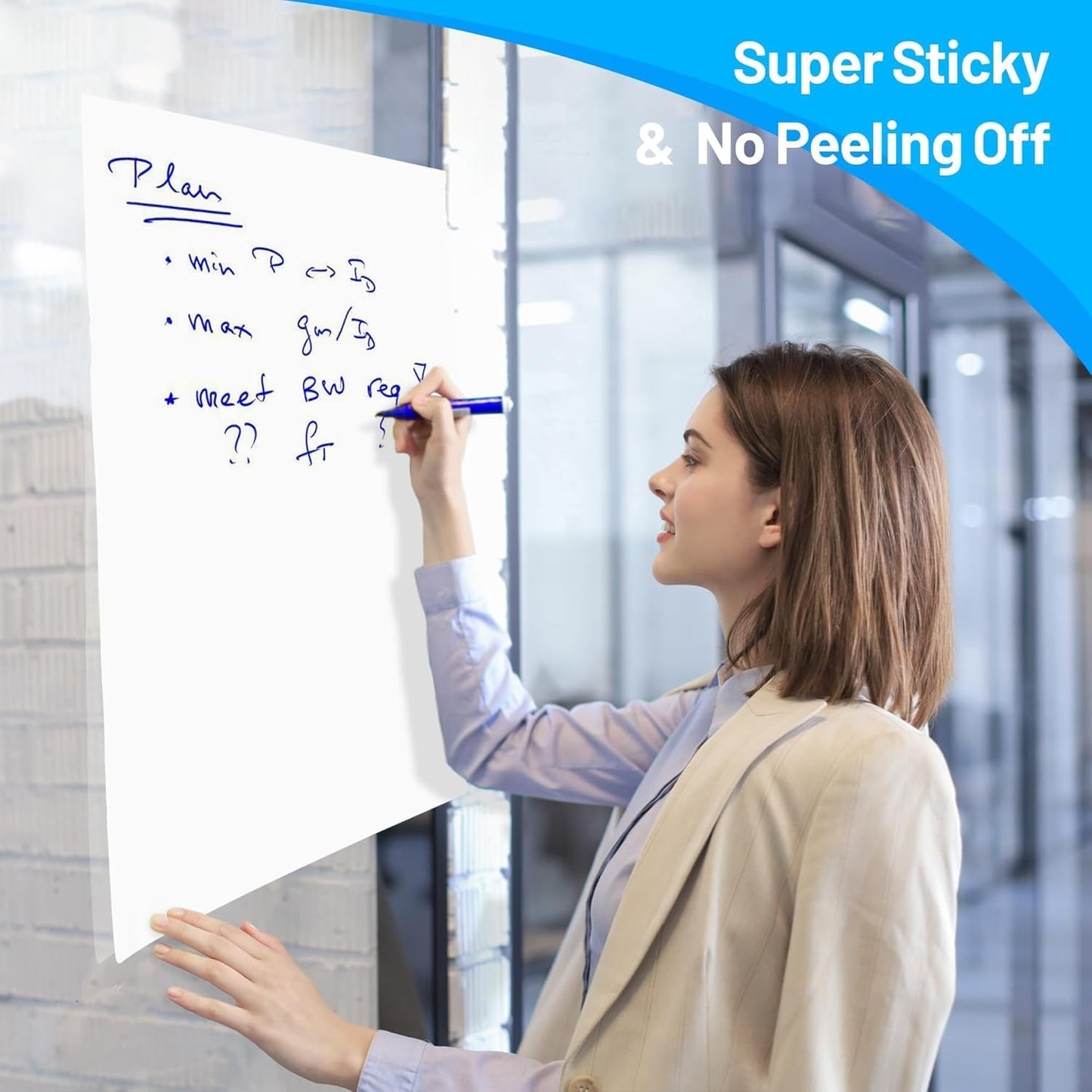 2-Pack Tabletop Sticky Easel Pad and Dry Erase Board 2 in 1, 20 x 23 inches, 20 Sheets/Pad, Portable Easel Stands for Teachers, Ideal for Training, Presentation, Meetings, Kids Doodling AFTP22BL