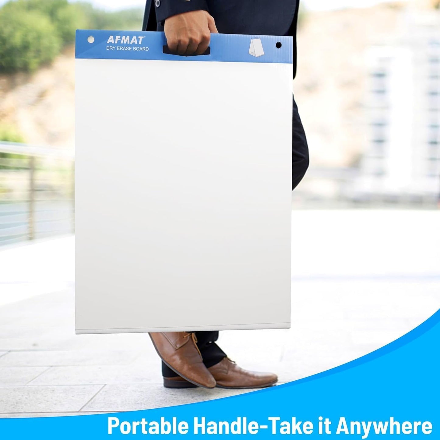 2-Pack Tabletop Sticky Easel Pad and Dry Erase Board 2 in 1, 20 x 23 inches, 20 Sheets/Pad, Portable Easel Stands for Teachers, Ideal for Training, Presentation, Meetings, Kids Doodling AFTP22BL