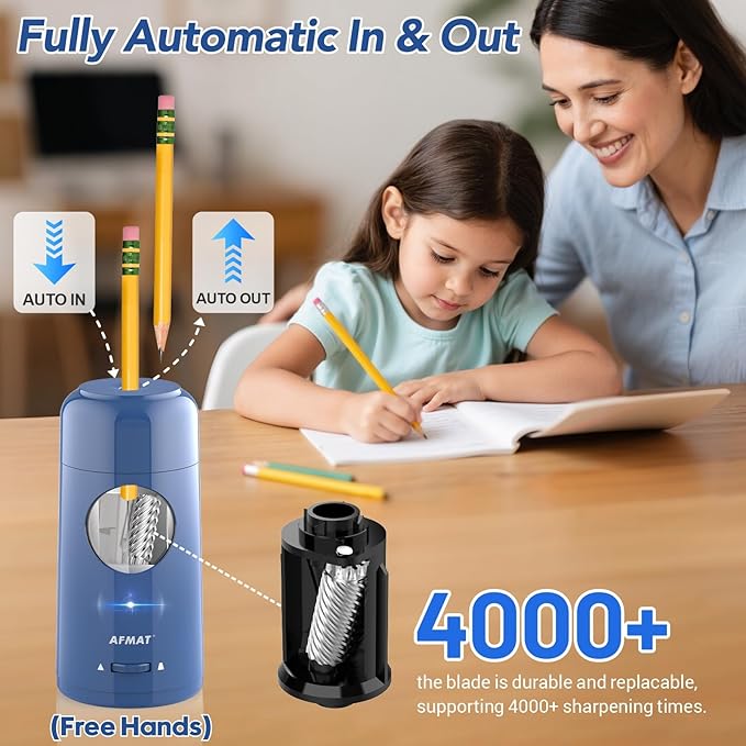 Rechargeable Automatic Electric Pencil Sharpener