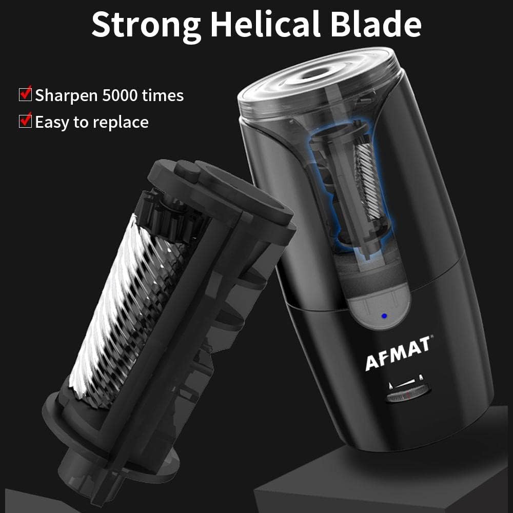 Lame d'affûtage de rechange AFMAT pour taille-crayon électrique PSA6/PSA7/PS29, pointe longue HB03, 1 pièce