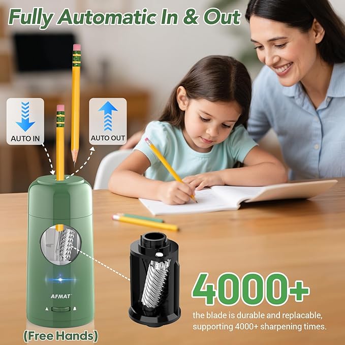 Rechargeable Automatic Electric Pencil Sharpener