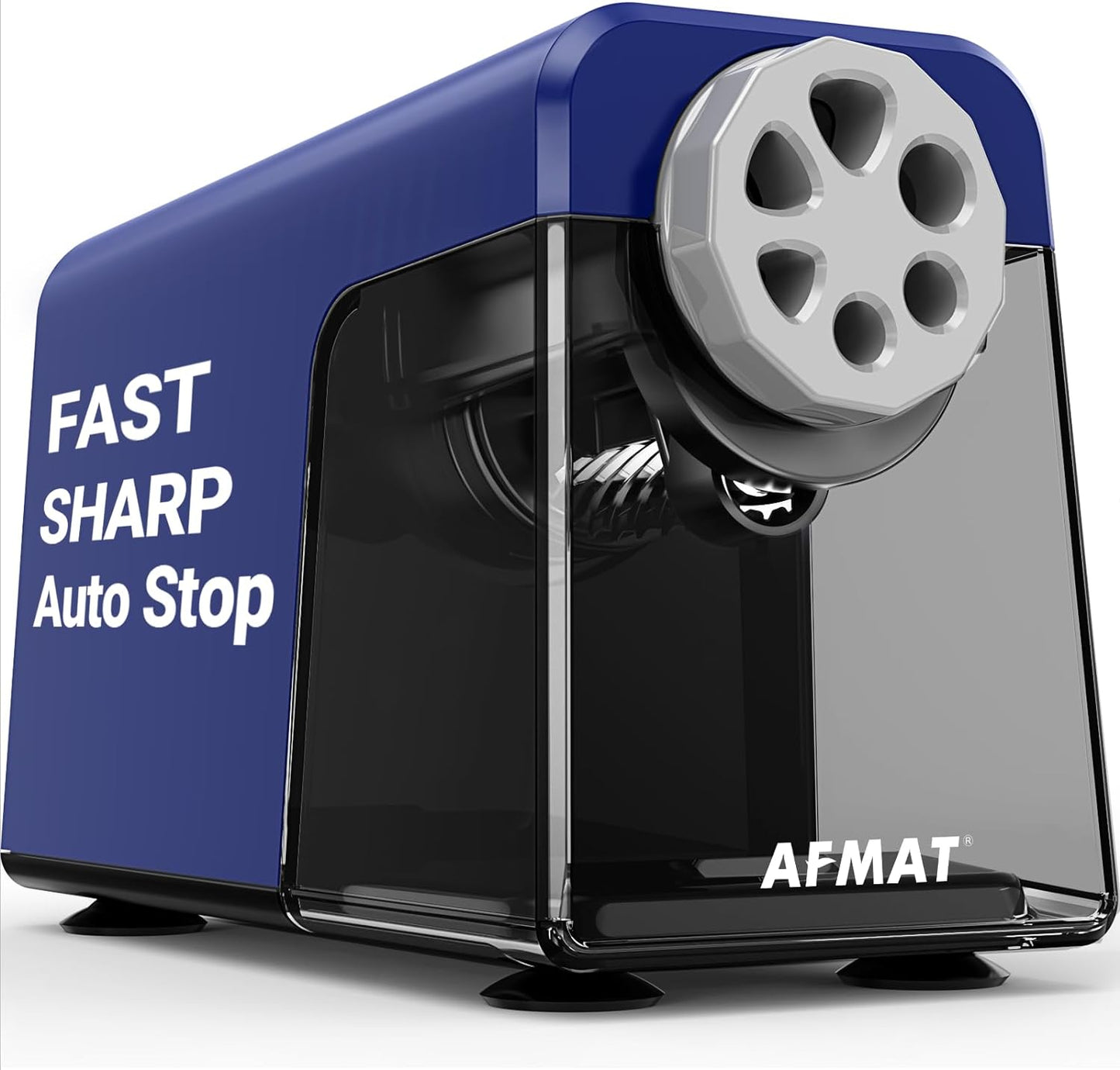 AFMAT Electric Pencil Sharpener Heavy Duty, 6 Holes, Auto Stop Pencil Sharpeners for School