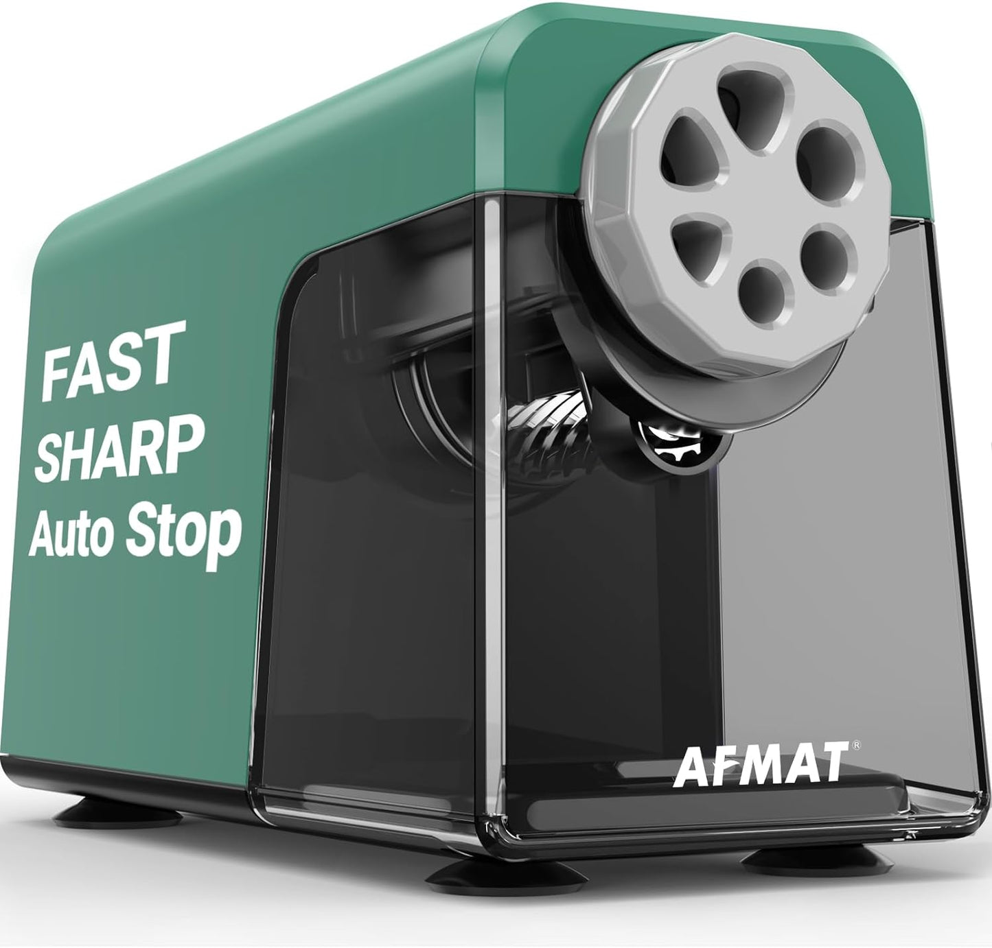AFMAT Electric Pencil Sharpener Heavy Duty, 6 Holes, Auto Stop Pencil Sharpeners for School