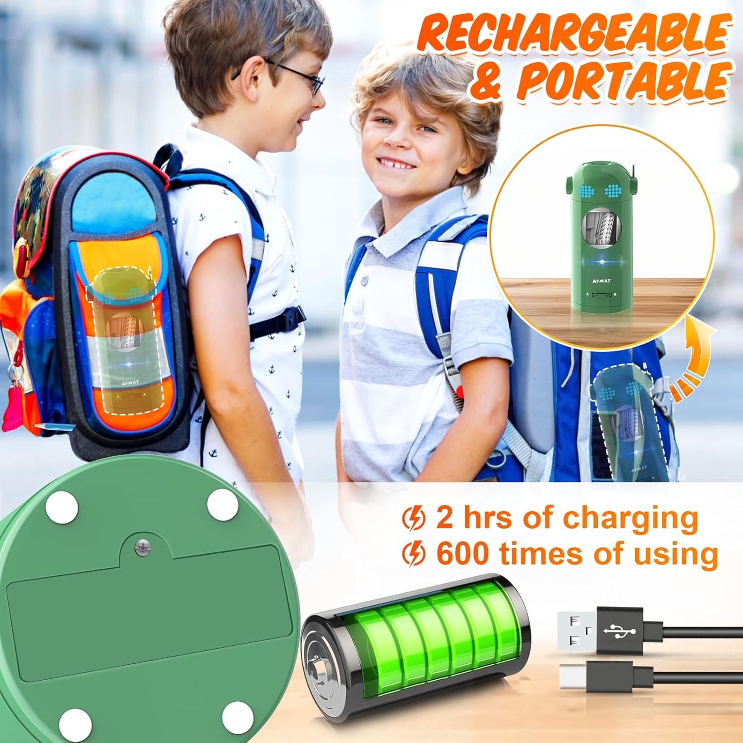Fully Automatic Electric Colored Pencil Sharpener,AFMAT Electric Pencil Sharpener for Colored Pencils 7-11.5mm