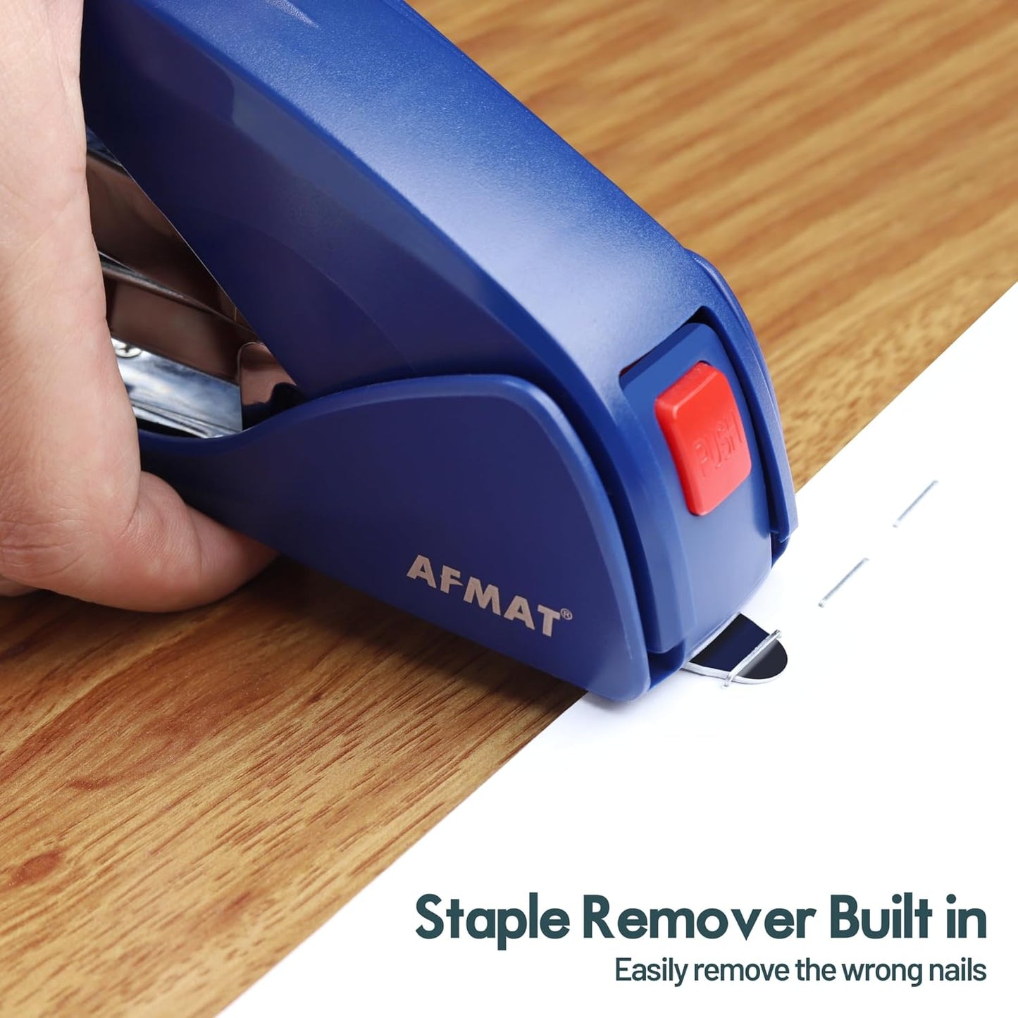 Stapler for Desk, 50 Sheet Effortless Stapler, Desktop Stapler Staple with One Finger, Portable Handheld Ergonomic Stapler Heavy Duty