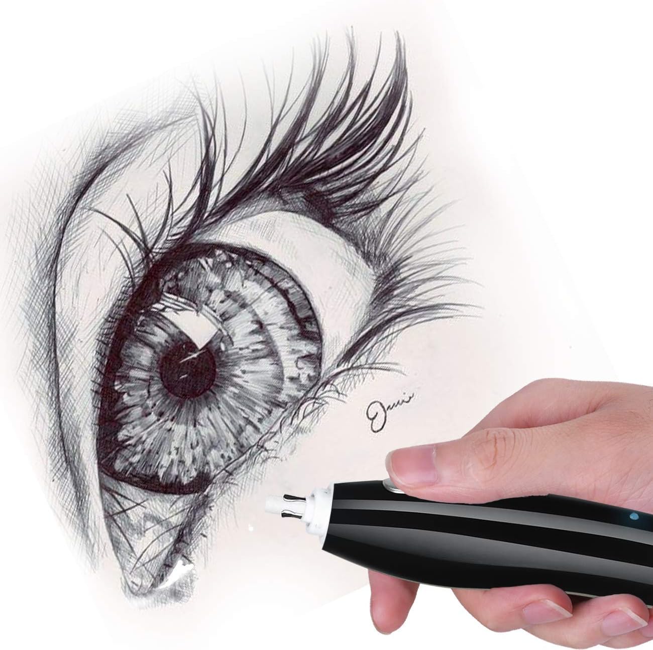AFMAT Electric Eraser for Artists, AFMAT Rechargeable Electric Eraser Kit,140 Refills for Drafting, Electric Pencil Eraser - Battery Operated for Drawing Pencils, Crafts, Arts