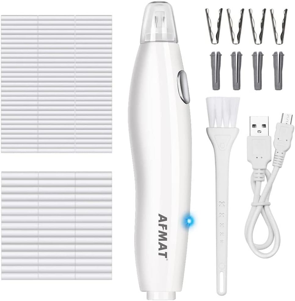 AFMAT Electric Eraser for Artists, AFMAT Rechargeable Electric Eraser Kit,140 Refills for Drafting, Electric Pencil Eraser - Battery Operated for Drawing Pencils, Crafts, Arts