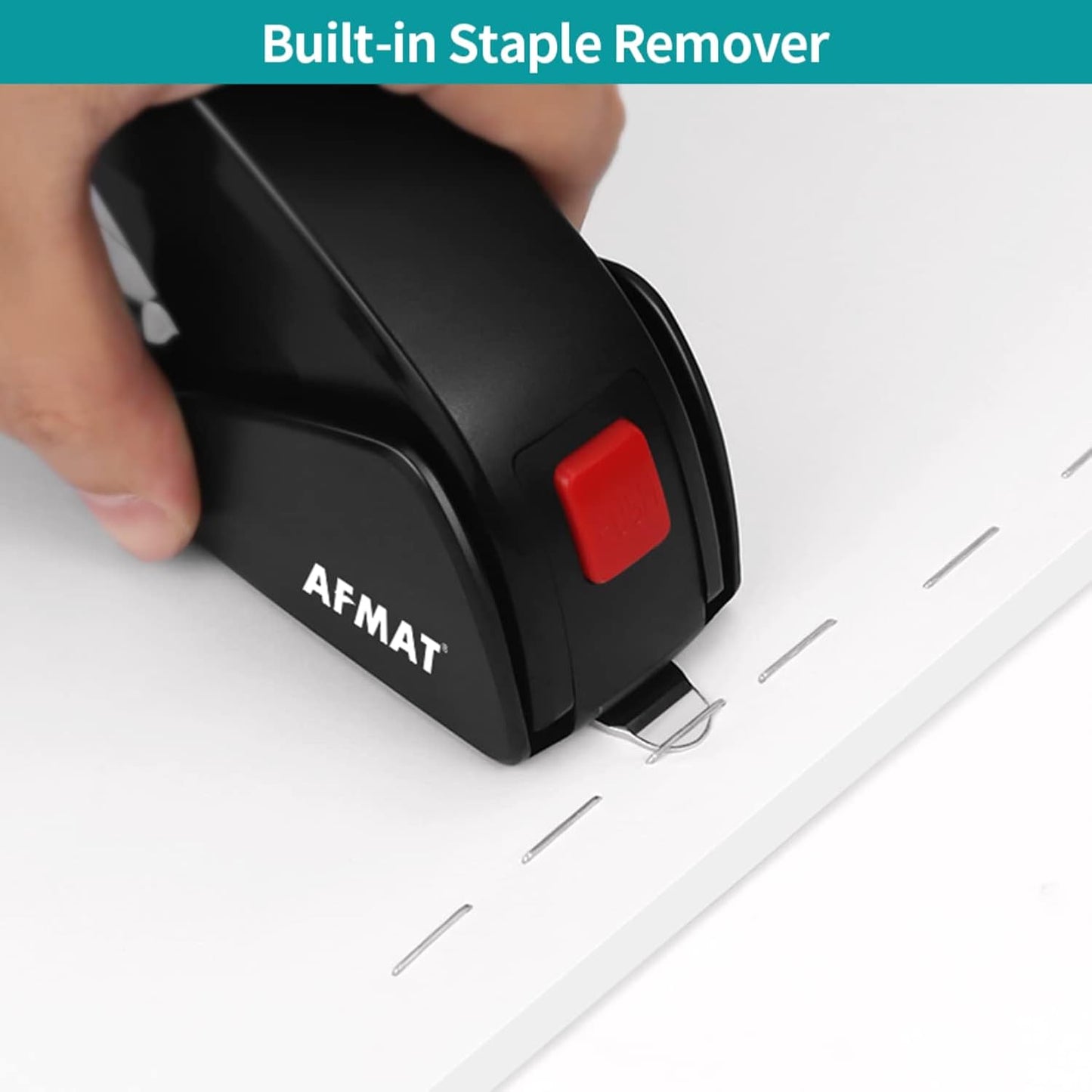 Stapler for Desk, 50 Sheet Effortless Stapler, Desktop Stapler Staple with One Finger, Portable Handheld Ergonomic Stapler Heavy Duty