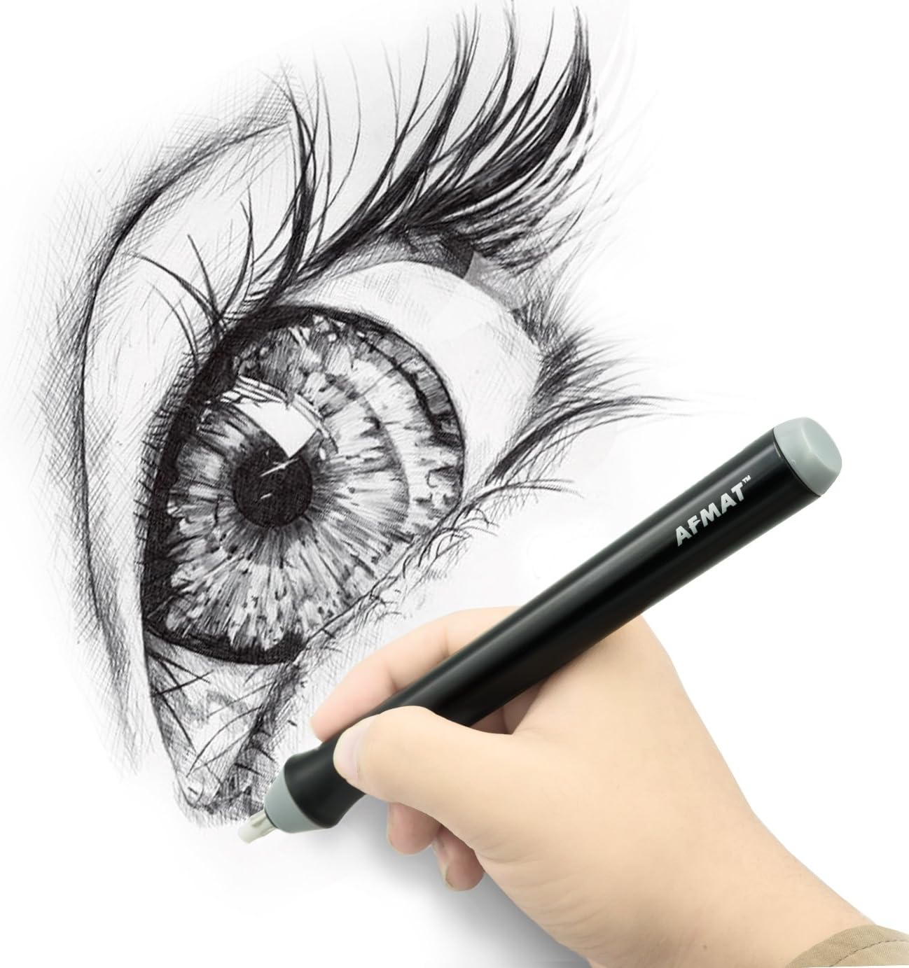 Recharges pour gommes électriques AFMAT (400 pièces), 200 gommes φ5 mm et 200 gommes φ2,3 mm. Recharges de rechange pour gommes électriques AFMAT.