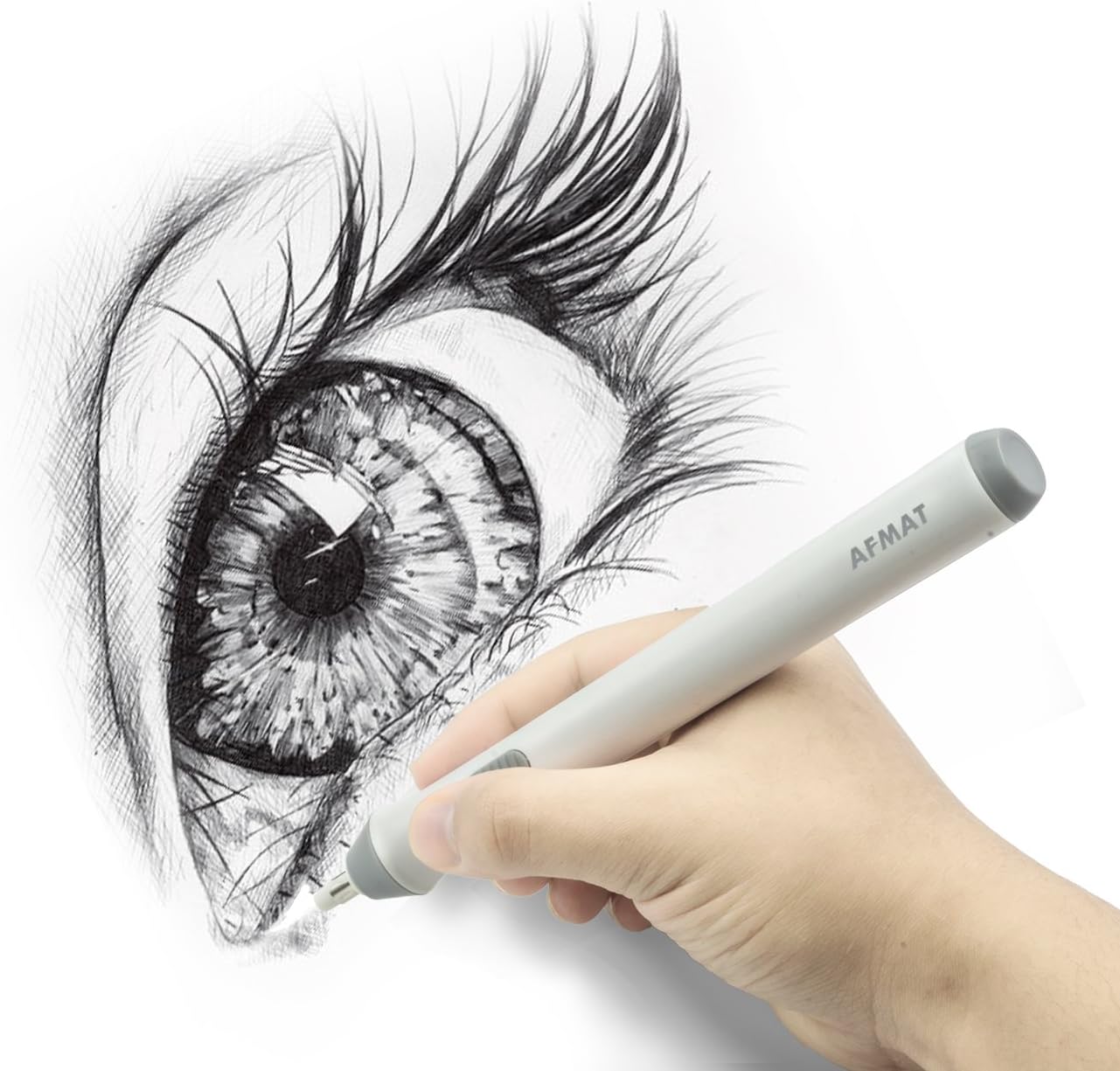 Recharges pour gommes électriques AFMAT (400 pièces), 200 gommes φ5 mm et 200 gommes φ2,3 mm. Recharges de rechange pour gommes électriques AFMAT.