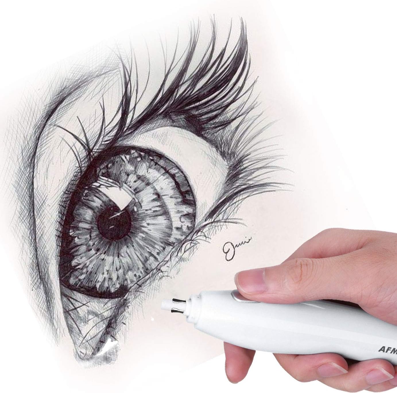 Recharges pour gommes électriques AFMAT (400 pièces), 200 gommes φ5 mm et 200 gommes φ2,3 mm. Recharges de rechange pour gommes électriques AFMAT.