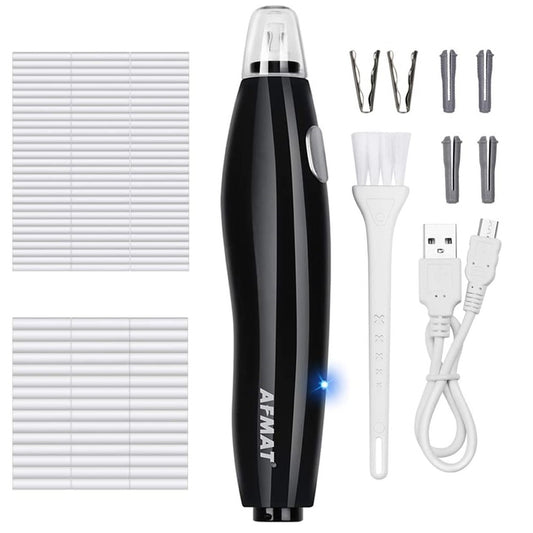 Electric Eraser Rechargeable with 140 Eraser Refills,Black