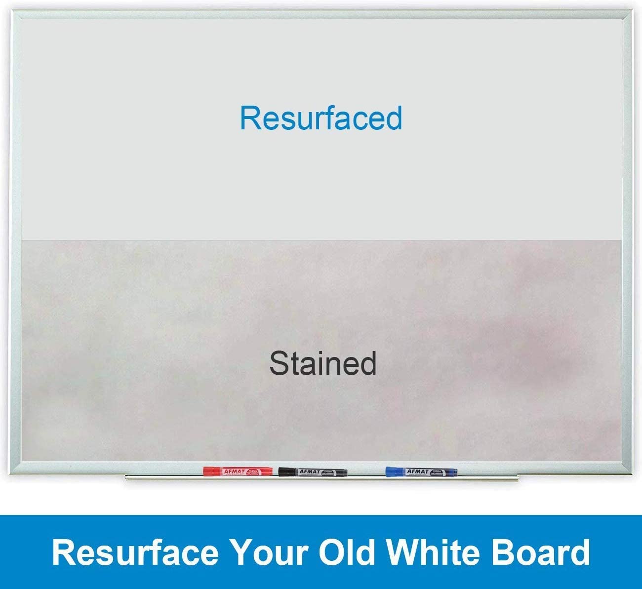 Tableau blanc mural, autocollant pour tableau blanc 8 x 4 pieds, 9 marqueurs effaçables à sec