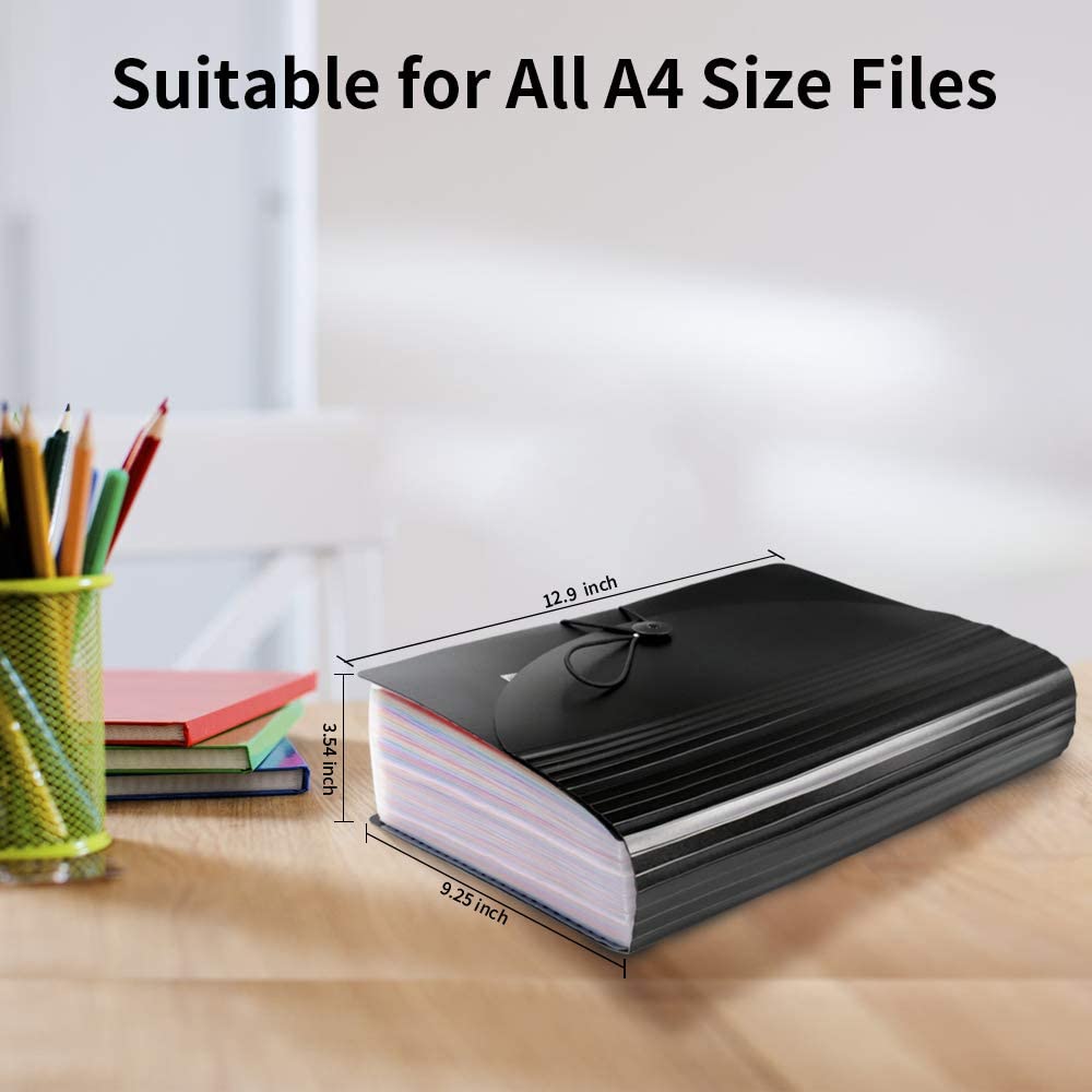Accordian File Organizer, 60 Pockets Expanding File Folder-AF01