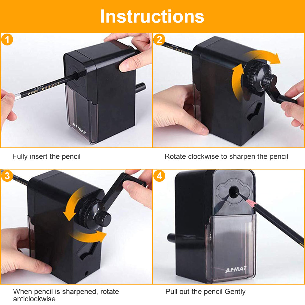 AFMAT PS10 Long Point Pencil Sharpener, 8-20mm Long Pencil Nibs
