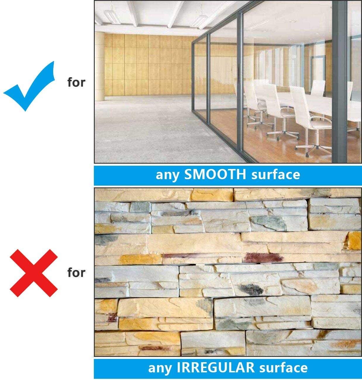 Tableau blanc mural, autocollant pour tableau blanc 8 x 4 pieds, 9 marqueurs effaçables à sec