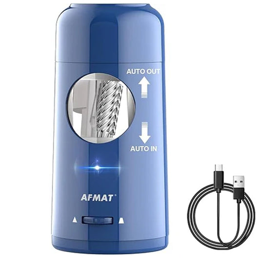 AFMAT PSX6 Electric Pencil Sharpener, Rechargeable Automatic Pencil Sharpener for Jumbo & Colored Pencils (7-11.5mm),Blue