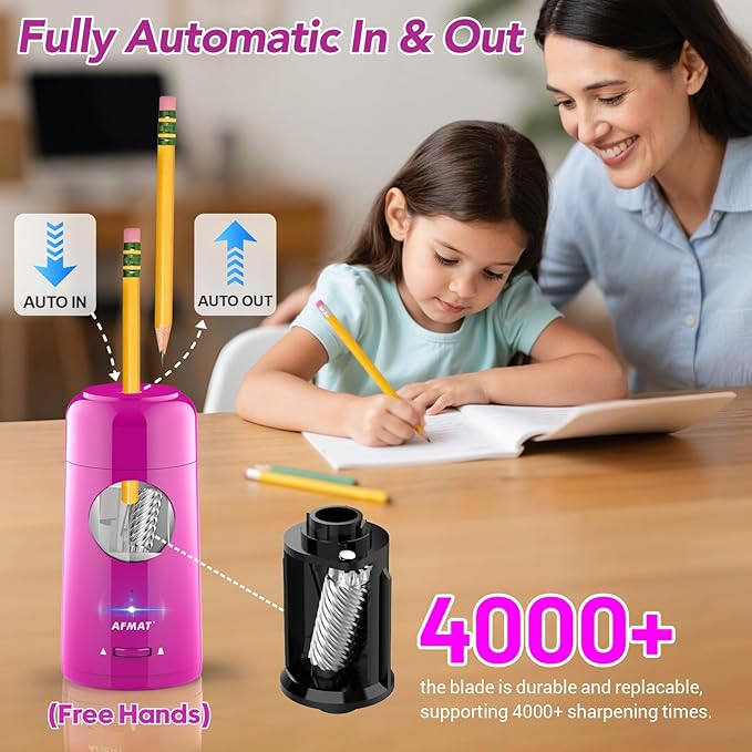 Rechargeable Automatic Electric Pencil Sharpener