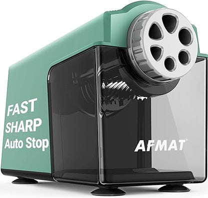 AFMAT 6-Hole Electric Pencil Sharpener Heavy Duty