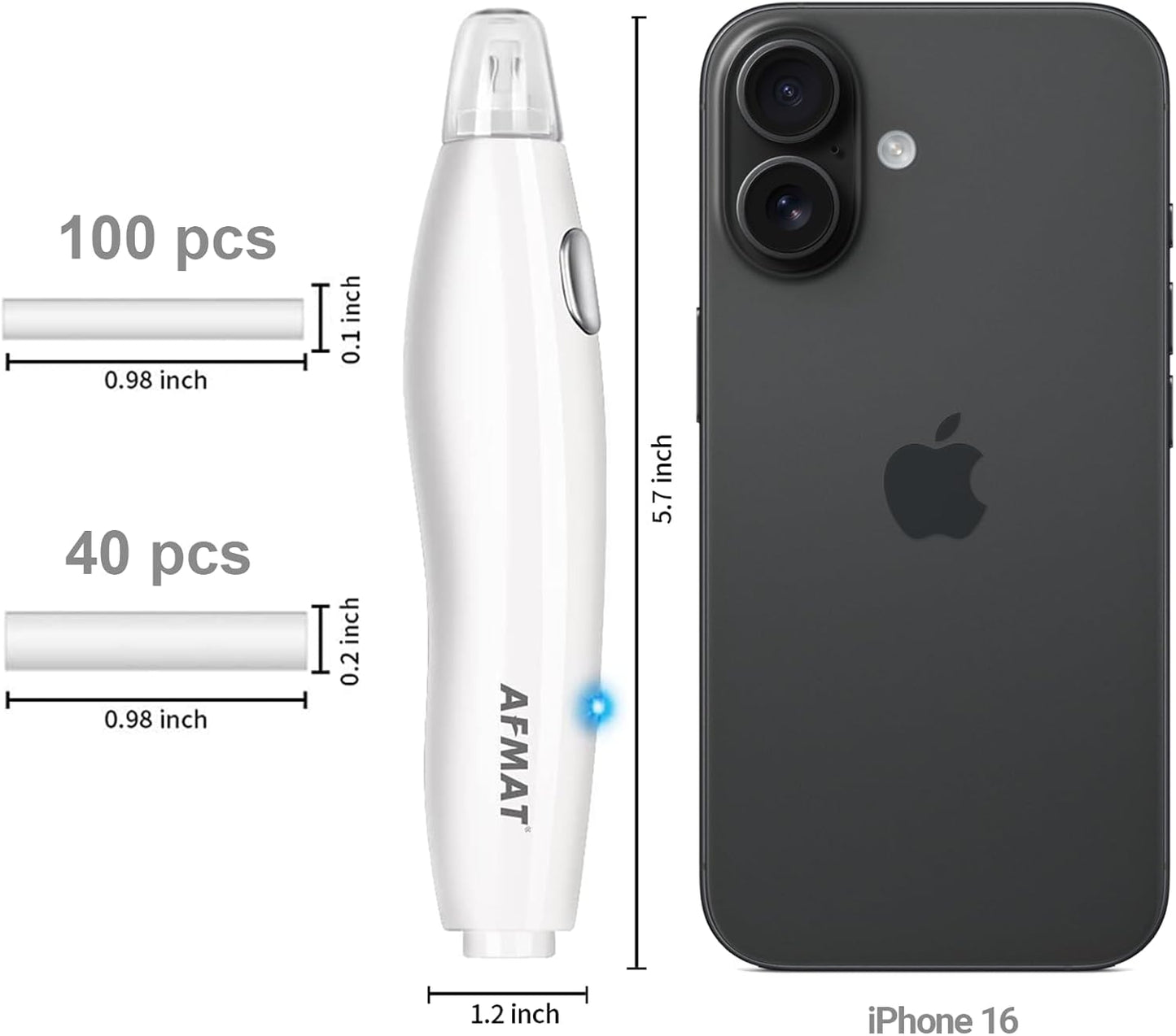 AFMAT Electric Eraser for Artists, Electric Eraser, with 140 Eraser Refills, Rechargeable Pencil Erasers for Artists, Electric Erasers for Drafting, Drawing, Painting, Sketching, Architectural Plans, Detailer Tool,Model:EE04(Light Blue)