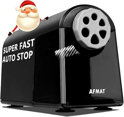 AFMAT 6 Holes Electric Pencil Sharpener Heavy Duty