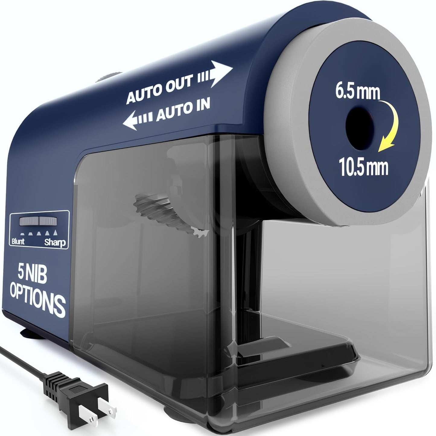 Newly Upgraded Fully Automatic Electric Pencil Sharpener,3X Longer Cutter Life, PSC5PR