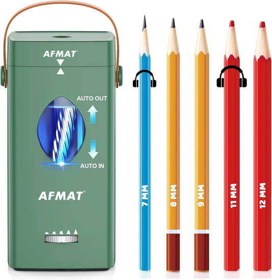 Newly Upgraded Fully Automatic Rechargeable Electric Pencil Sharpener, 3X Longer Cutter Life, PSC7GN
