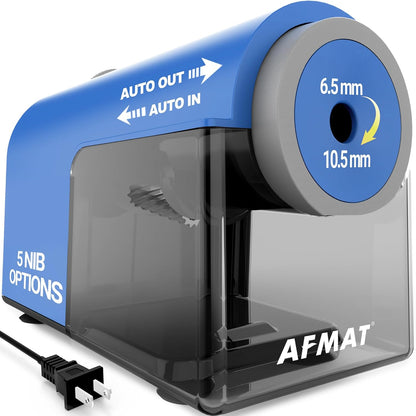 Newly Upgraded Fully Automatic Electric Pencil Sharpener,3X Longer Cutter Life, PSC5PR