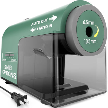 Newly Upgraded Fully Automatic Electric Pencil Sharpener,3X Longer Cutter Life, PSC5PR