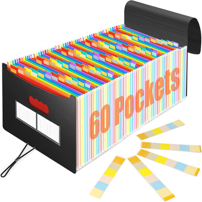 Expanding File Organisers 26 Pocket,Filing Boxes Docuent Organiser A4 Size,Expandable File