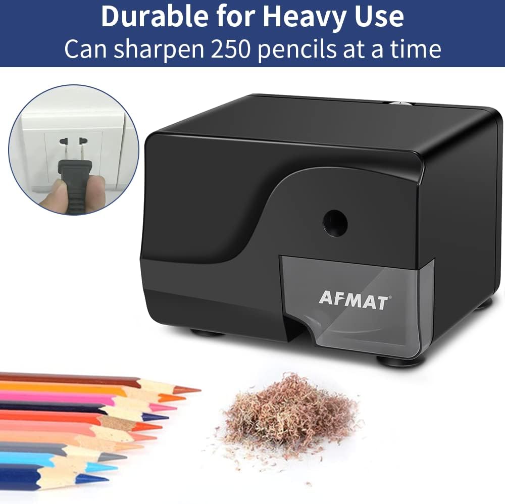 AFMAT Electric Pencil Sharpener, Heavy Duty Pencil Sharpeners