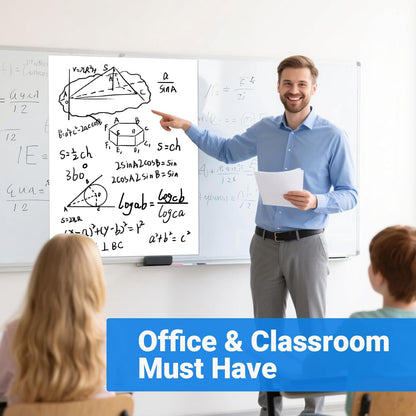 Blocs de papier adhésifs AFMAT, 63,5 x 76,2 cm, pour tableau de conférence, pour enseignants, super adhésifs et résistants aux bavures, pour bureau, salle de classe, tableau blanc, mur, fenêtres, 30 feuilles/bloc, 5 blocs