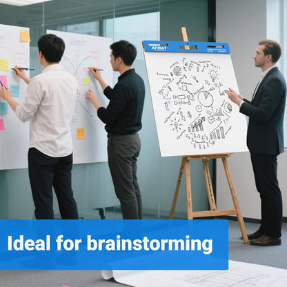 Blocs de papier adhésifs AFMAT, 63,5 x 76,2 cm, pour tableau de conférence, pour enseignants, super adhésifs et résistants aux bavures, pour bureau, salle de classe, tableau blanc, mur, fenêtres, 30 feuilles/bloc, 5 blocs