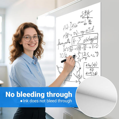 AFMAT Sticky Mini Easel Pads, 15 in x 18 in Flip Chart Paper for Teachers, Super Sticky & Bleed-Resistant, Self-Stick Easel Paper for Office/Classroom/Whiteboard/Wall/Windows, 30 Sheets/Pad, 8 Pads,Model:AFEP18BL