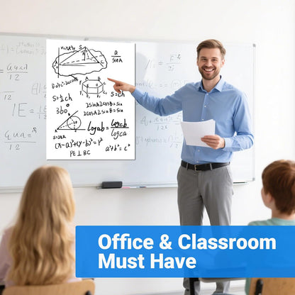 AFMAT Sticky Mini Easel Pads, 15 in x 18 in Flip Chart Paper for Teachers, Super Sticky & Bleed-Resistant, Self-Stick Easel Paper for Office/Classroom/Whiteboard/Wall/Windows, 30 Sheets/Pad, 8 Pads,Model:AFEP18BL