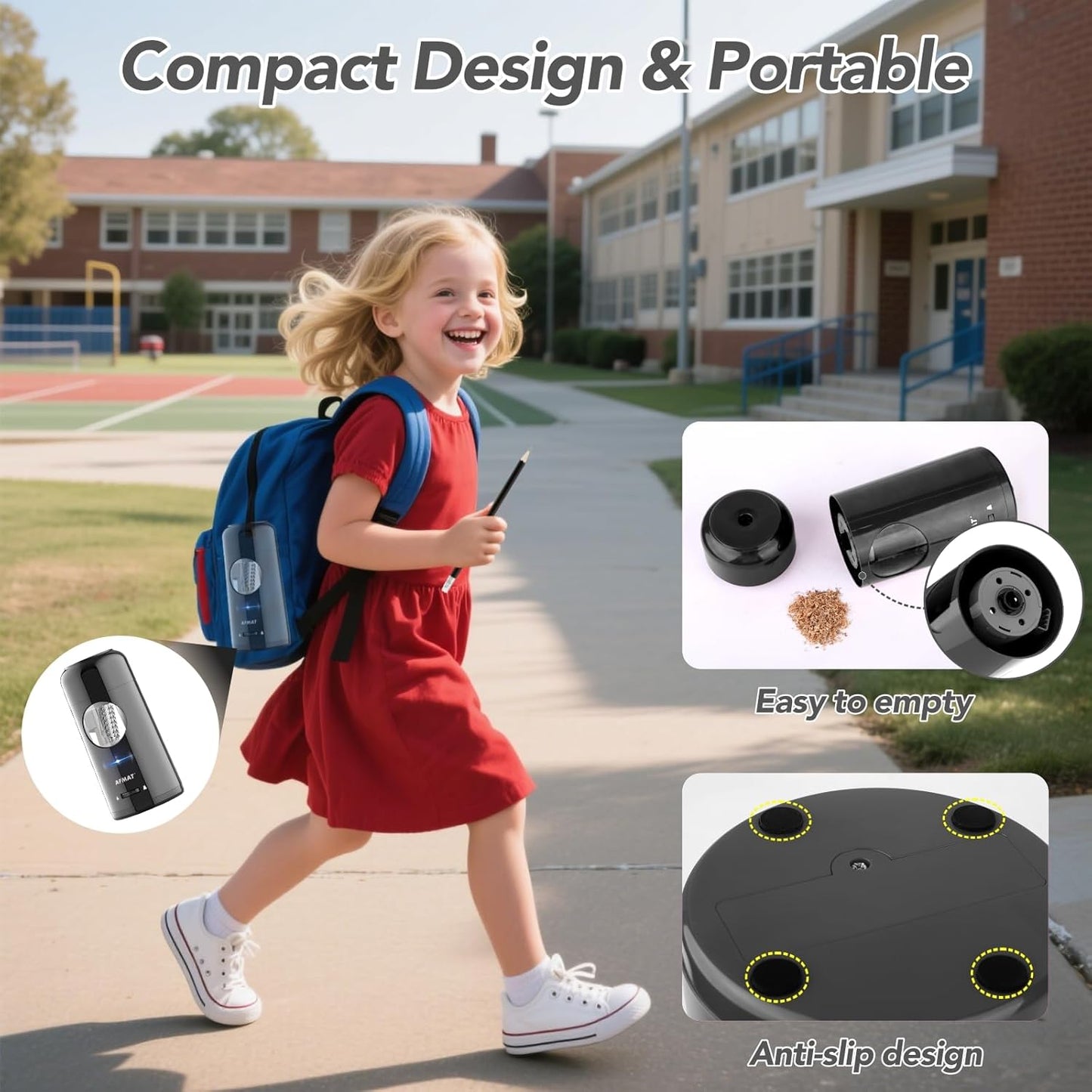 Rechargeable Automatic Electric Pencil Sharpener