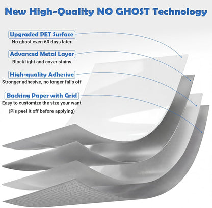 AFMAT White Board Dry Erase Paper, 72" x 48" Large Whiteboard Wallpaper, with 8 Markers, Stain-Proof & Super Sticky, No Ghost, 6' x 4' Peel and Stick Dry Erase Board Paper Roll for Wall/Home/Office