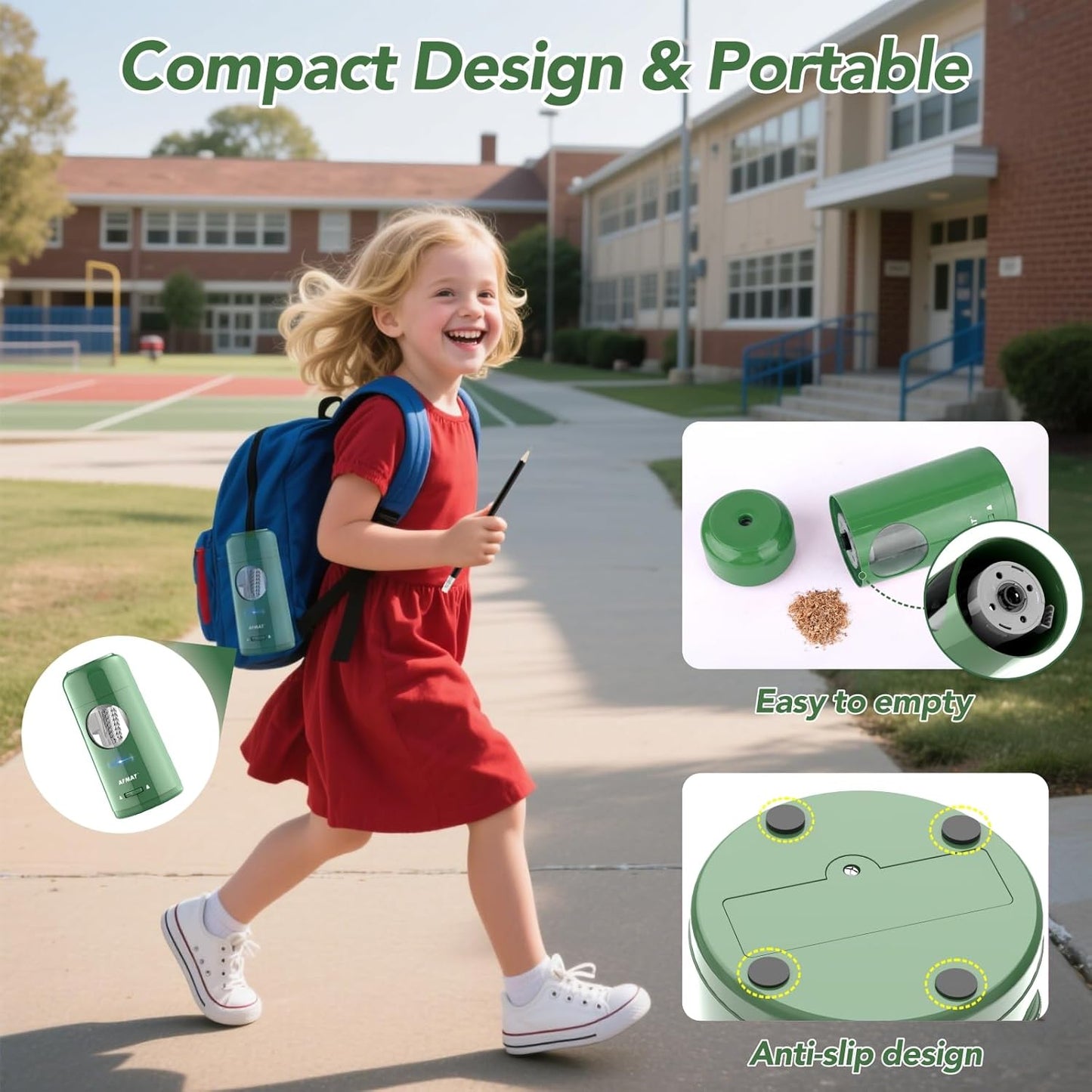 Rechargeable Automatic Electric Pencil Sharpener