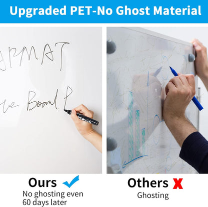 Whiteboard Sticker, 17.3" x 78" Dry Erase Contact Paper, Peel and Stick White Board Wallpaper
