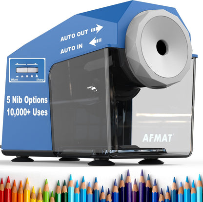 Newly Upgraded Fully Automatic Electric Pencil Sharpener,3X Longer Cutter Life,PSC4BS