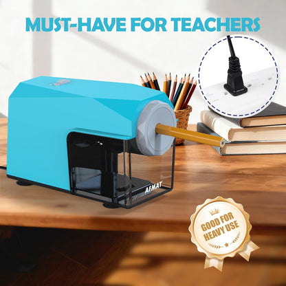 Newly Upgraded Fully Automatic Electric Pencil Sharpener,3X Longer Cutter Life,PSC4CY