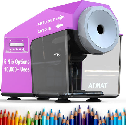 Newly Upgraded Fully Automatic Electric Pencil Sharpener,3X Longer Cutter Life,PSC4PR