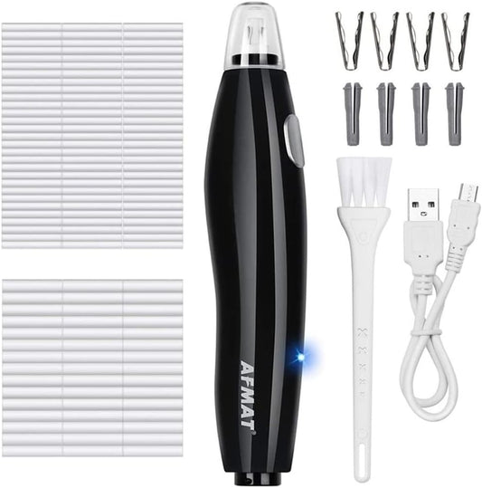 AFMAT Electric Eraser for Artists, AFMAT Rechargeable Electric Eraser Kit,140 Refills for Drafting, Electric Pencil Eraser - Battery Operated for Drawing Pencils, Crafts, Arts