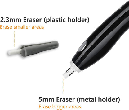 AFMAT Electric Eraser for Artists, AFMAT Rechargeable Electric Eraser Kit,140 Refills for Drafting, Electric Pencil Eraser - Battery Operated for Drawing Pencils, Crafts, Arts