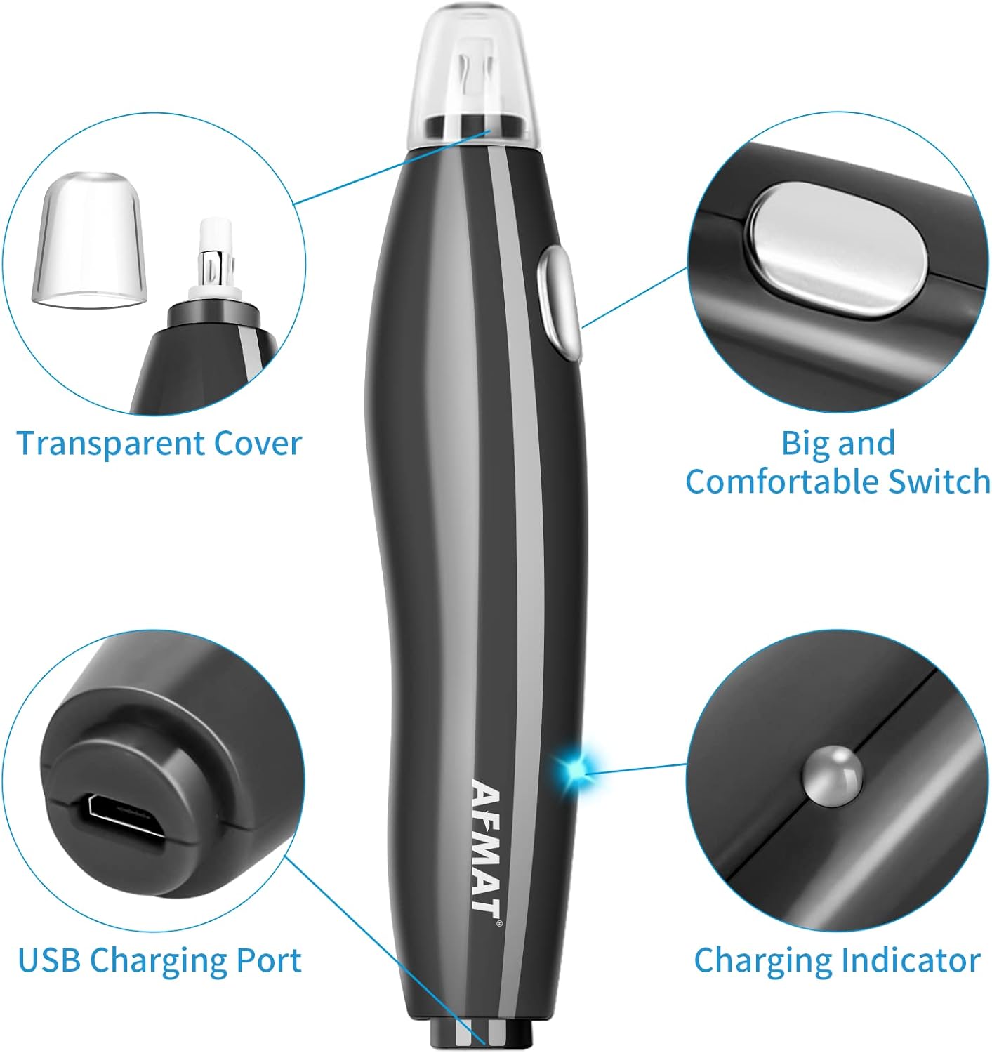 AFMAT Electric Eraser for Artists, AFMAT Rechargeable Electric Eraser Kit,140 Refills for Drafting, Electric Pencil Eraser - Battery Operated for Drawing Pencils, Crafts, Arts