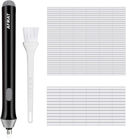 AFMAT Electric Eraser for Drawing, Battery Operated Eraser with 140 Refills, Electric Erasers Kit for Artist, Art Erasers for Painting, Sketching, Drafting, Detailer Tool for Crafting